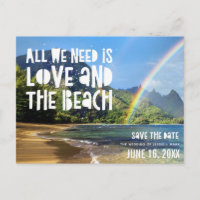 Hawaii Beach Wedding Bewaar de datums