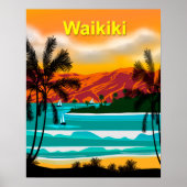 Hawaii BeachTravel Poster (Voorkant)