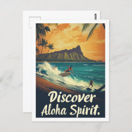 Hawaii Beroemde Reisplaats Briefkaart