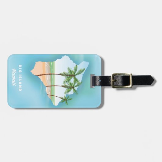 Hawaii Big Island Bagagelabel (Voorkant horizontaal)