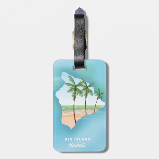 Hawaii Big Island Bagagelabel (Achterkant verticaal)