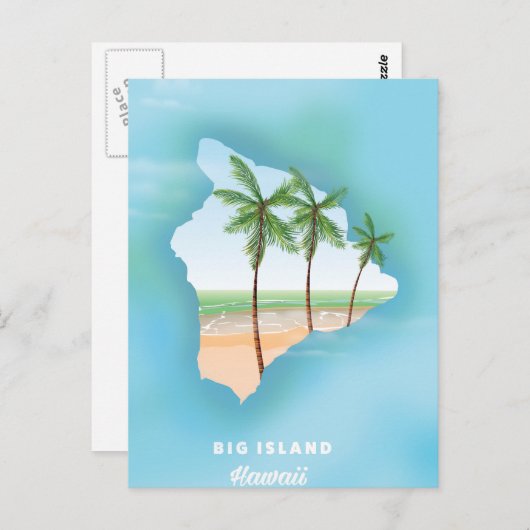 Hawaii Big Island Briefkaart (Voorkant / Achterkant)