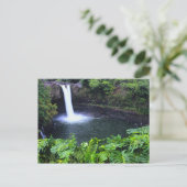 Hawaii, Big Island, Hilo, Rainbow Falls, Weelderig Briefkaart (Staand voorkant)