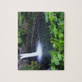 Hawaii, Big Island, Hilo, Rainbow Falls, Weelderig Legpuzzel (Verticaal)