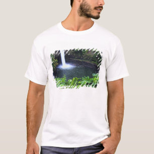 Hawaii, Big Island, Hilo, Rainbow Falls, Weelderig T-shirt