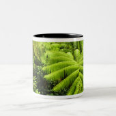 Hawaii, Big Island, Lush tropische groen in 2 Tweekleurige Koffiemok (Center)