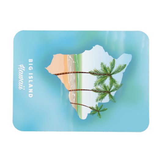 Hawaii Big Island Magneet (Horizontaal)