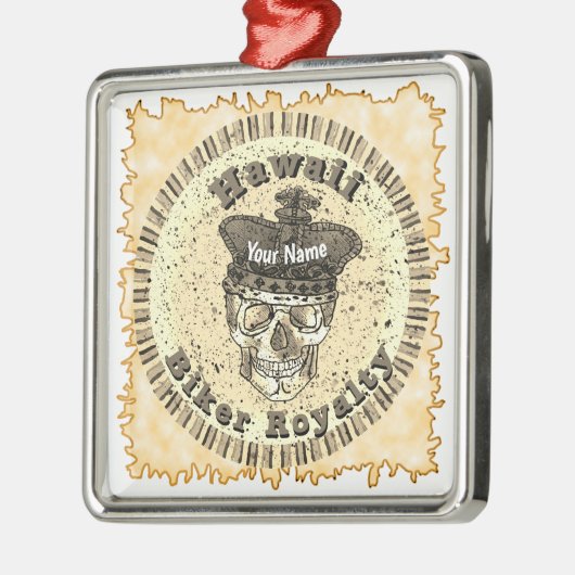 Hawaii Biker  Metalen Ornament (Links)