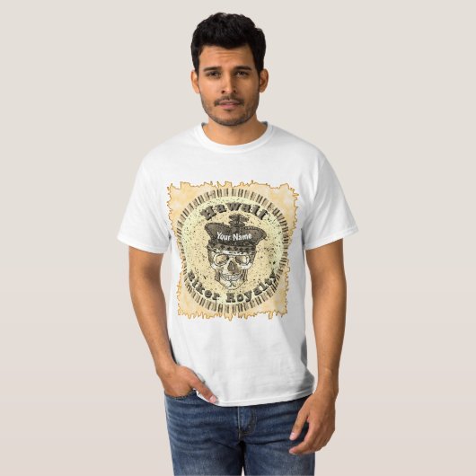 Hawaii Biker  T-shirt (Voorkant volledig)