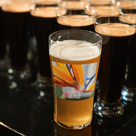 Hawaii Bird of Paradise Plant Floral Glas