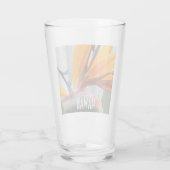 Hawaii Bird of Paradise Plant Floral Glas (Achterkant)