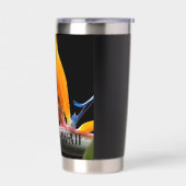 Hawaii Bird of Paradise Plant Flower Geïsoleerde Drinkbeker (Links)