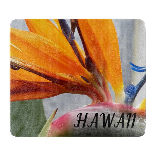 Hawaii Bird of Paradise Plant Flower Snijplank (Voorkant)