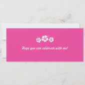 Hawaii Birthday Boarding Pass Kaart (Achterkant)