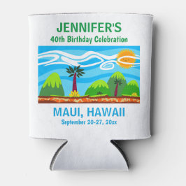 Hawaii Birthday Party Trip Favor Koelbox Blikjeskoeler