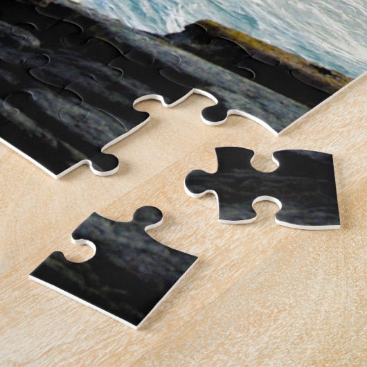 Hawaii Black Sand Beach reis is bestemming Legpuzzel (Zijkant)