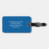 Hawaii blauwe oceaan en groene palmbomen "zomer is bagagelabel (Achterkant horizontaal)