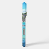 Hawaii blauwe oceaanpalmen zomergemoedstoestand Case-Mate iPhone case (Achterkant / Rechts)