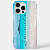 Hawaii-blauwe oceanische zandzandstrand, speciale  Case-Mate iPhone case (Achterkant)