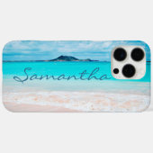 Hawaii-blauwe oceanische zandzandstrand, speciale  Case-Mate iPhone case (Achterkant (horizontaal))
