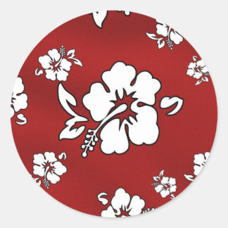 Hawaii-bloem Ronde Sticker