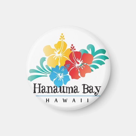Hawaii Bloemen Magneet (Voorkant)
