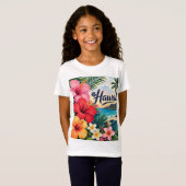 Hawaii Bloemen T-shirt (Voorkant volledig)