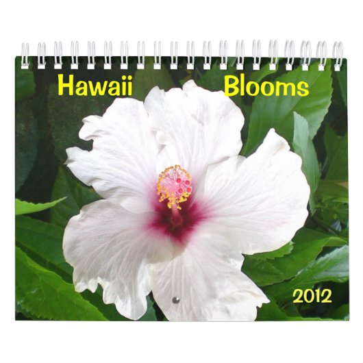 Hawaii Blooms met bloemen Kalender (Hoes)