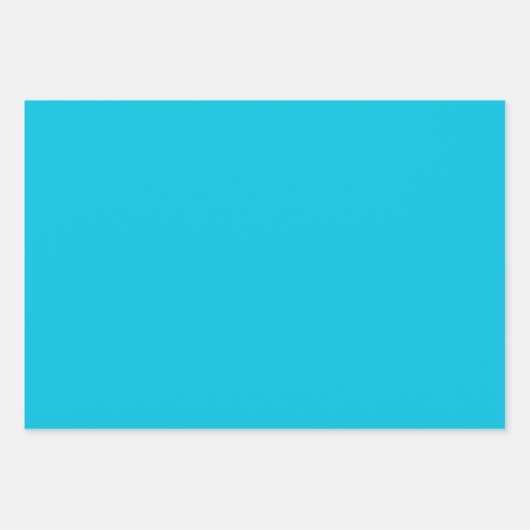 Hawaii Blue effen kleur Inpakpapier Vel (Voorkant)