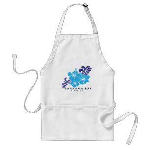 Hawaii Blue Hibiscus Flower Standaard Schort