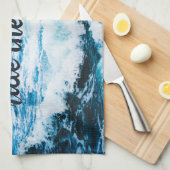 Hawaii Blue Ocean Photo Ride The Waves Quote Bold Theedoek (Quarter Fold)