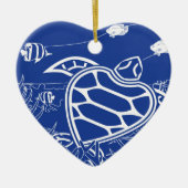 Hawaii Blue Turtle Keramisch Ornament (Voorkant)