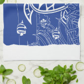 Hawaii Blue Turtle Theedoek (Gevouwen)