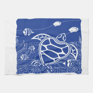 Hawaii Blue Turtle Theedoek