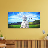 Hawaii Boeddha Kust Foto Inspirerende Citaat Canvas Afdruk (Insitu (Woonkamer))