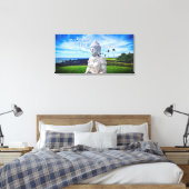 Hawaii Boeddha Kust Foto Inspirerende Citaat Canvas Afdruk (Insitu (Slaapkamer))