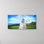 Hawaii Boeddha Kust Foto Inspirerende Citaat Canvas Afdruk (Voorkant)