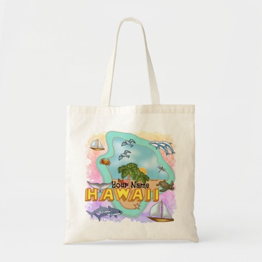 Hawaii boodschappentas tote bag (Voorkant)