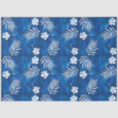 Hawaii Botanische Tropische Blad Hibiscus Tissuepapier (Voorkant)