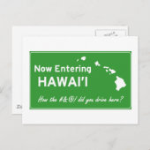 Hawaii Briefkaart (Voorkant / Achterkant)