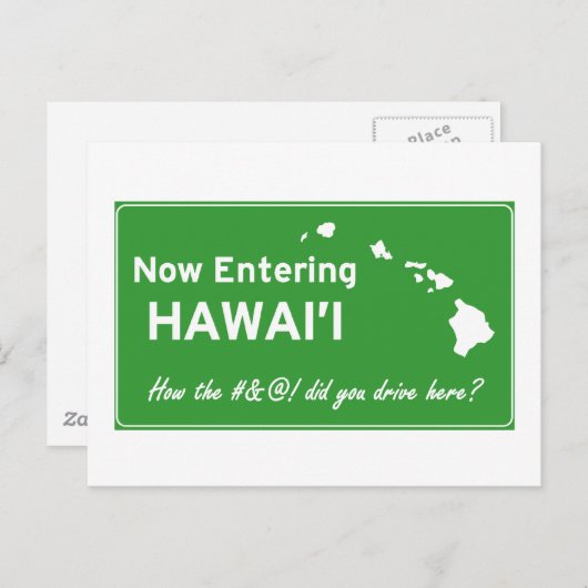 Hawaii Briefkaart (Voorkant / Achterkant)