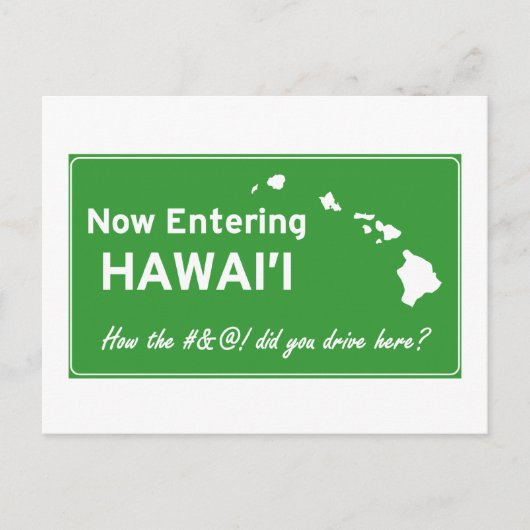 Hawaii Briefkaart (Voorkant)