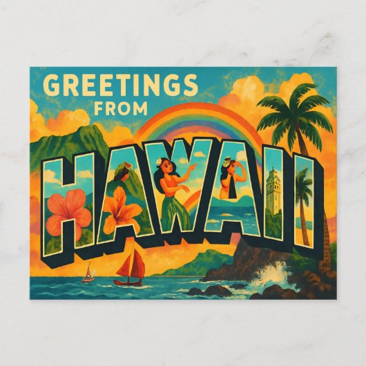 HAWAII-Briefkaart Briefkaart (Voorkant)