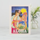 Hawaii Briefkaart,  Linen Briefpapier 5x7 Kaart (Staand voorkant)