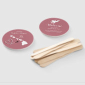 Hawaii Bruiloft Bestemming Hand Fan Handwaaier (Niet-gemonteerd)