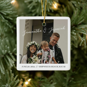 Hawaii bruiloft kerst ornament