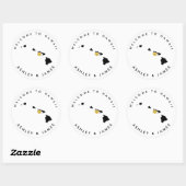 Hawaii Bruiloft Welkom Sticker voor Treat Box Bag (Vel)