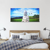 Hawaii Buddha Coastal Foto Inspirerend Quote Canvas Afdruk (Insitu (Slaapkamer))