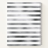 Hawaii Buddha Sliver White Stripes Just Breathe Notitieboek (Achterkant)