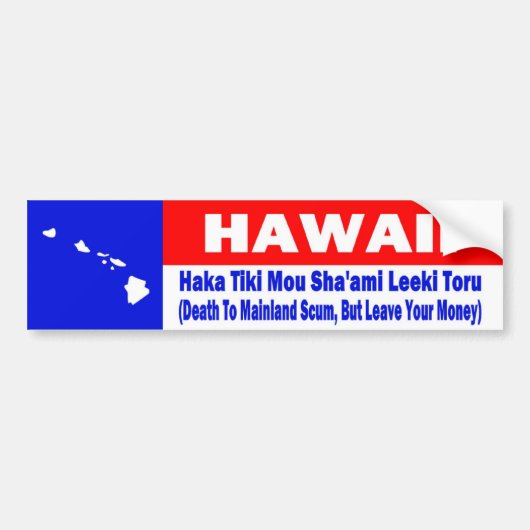 HAWAII BUMPERSTICKER (Voorkant)